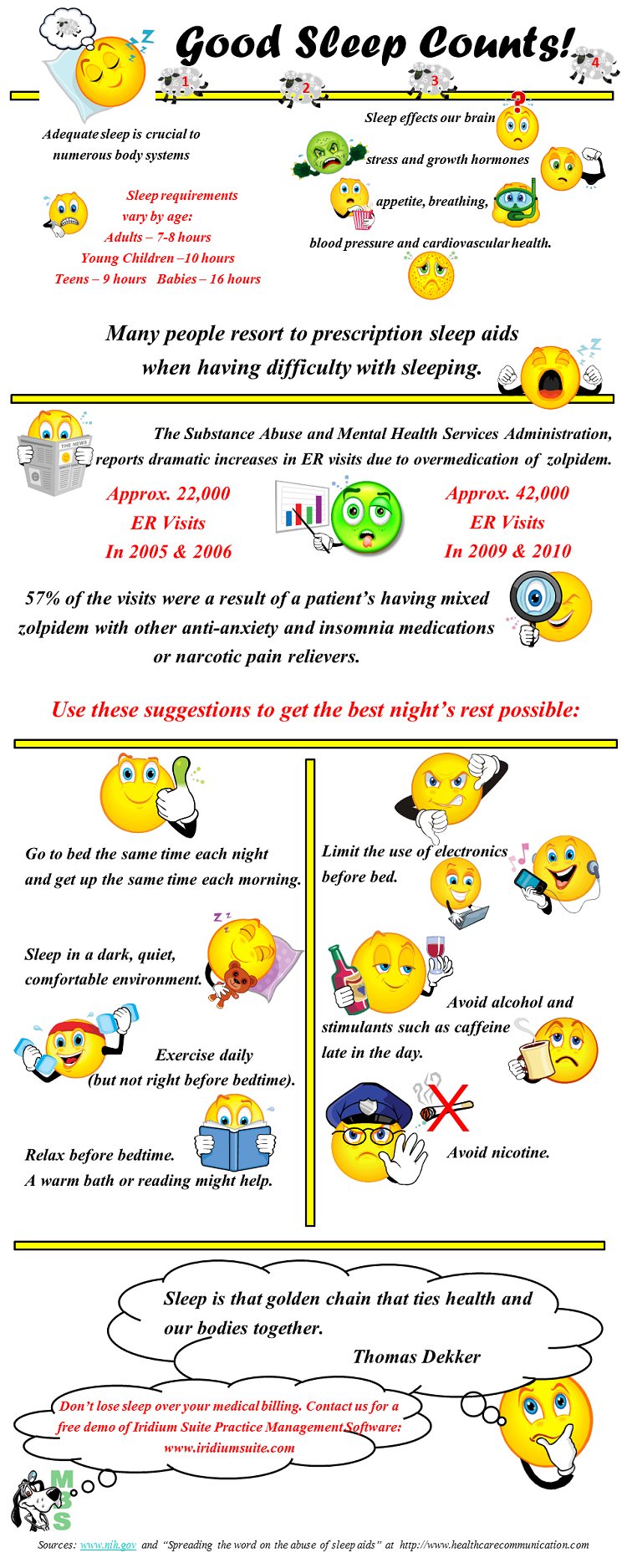 sleep facts infographic