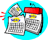 weekly treatment date span calendar