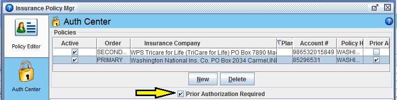 services requiring auth